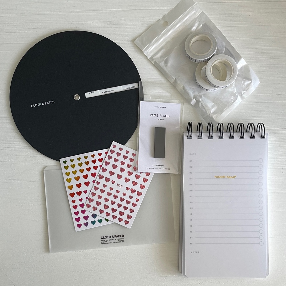 Planner Accessories Bundle (Cloth & Paper, Russell+Hazel)